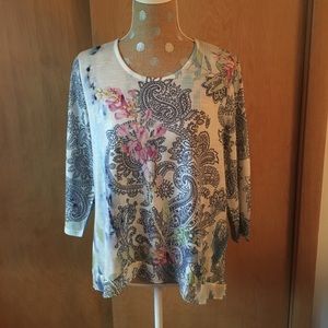 🌹3/$25🌹Chico’s Paisley Print Blouse